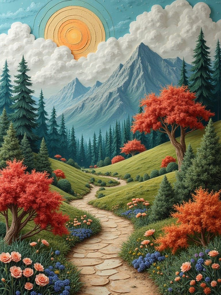 Mulchy Exotic Chipboard Landscape