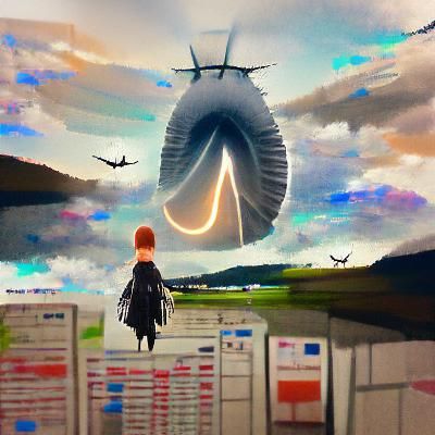 Abstract AI Image of "Arrival"