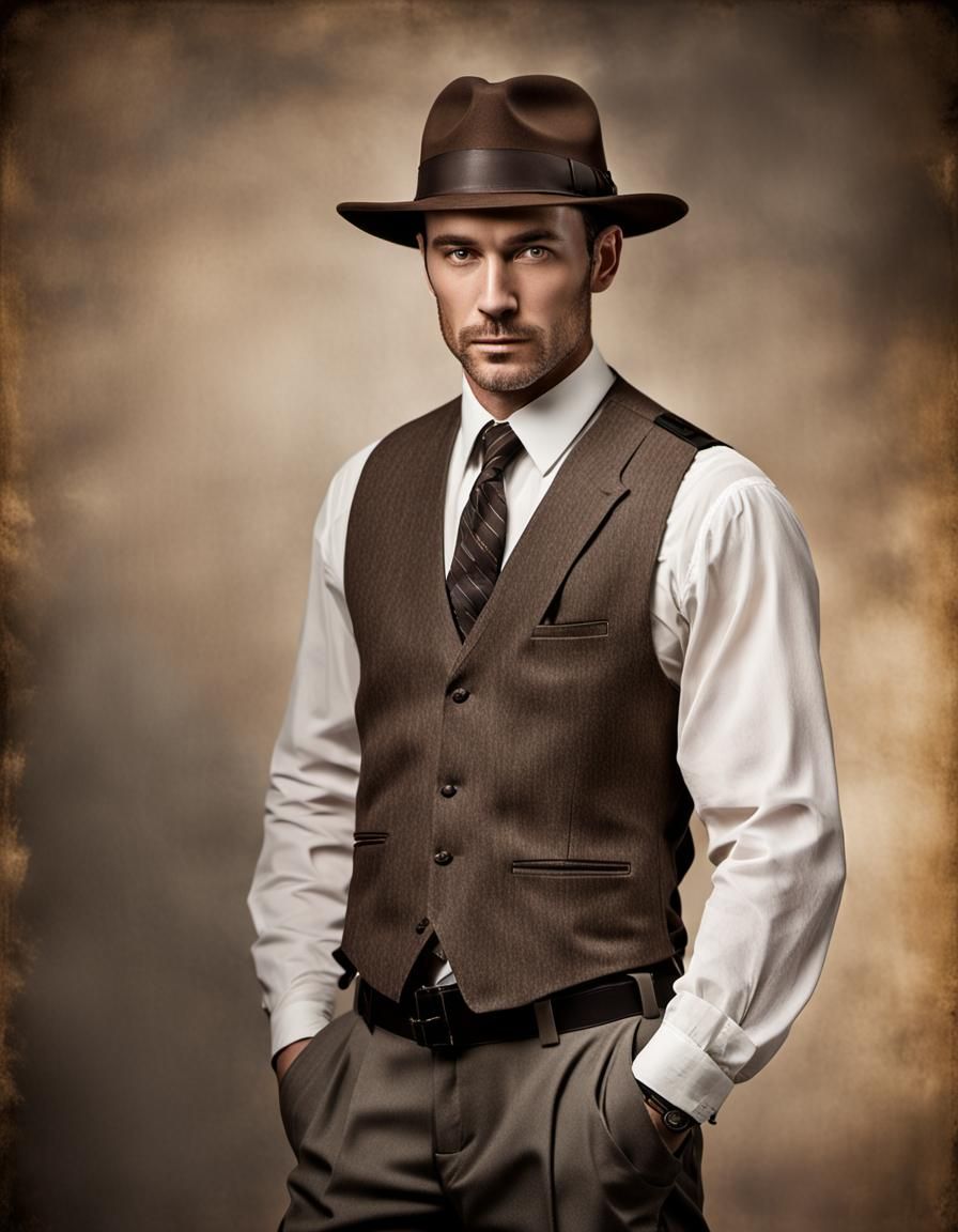 1920s Treasury Agent in Professional Photography Style