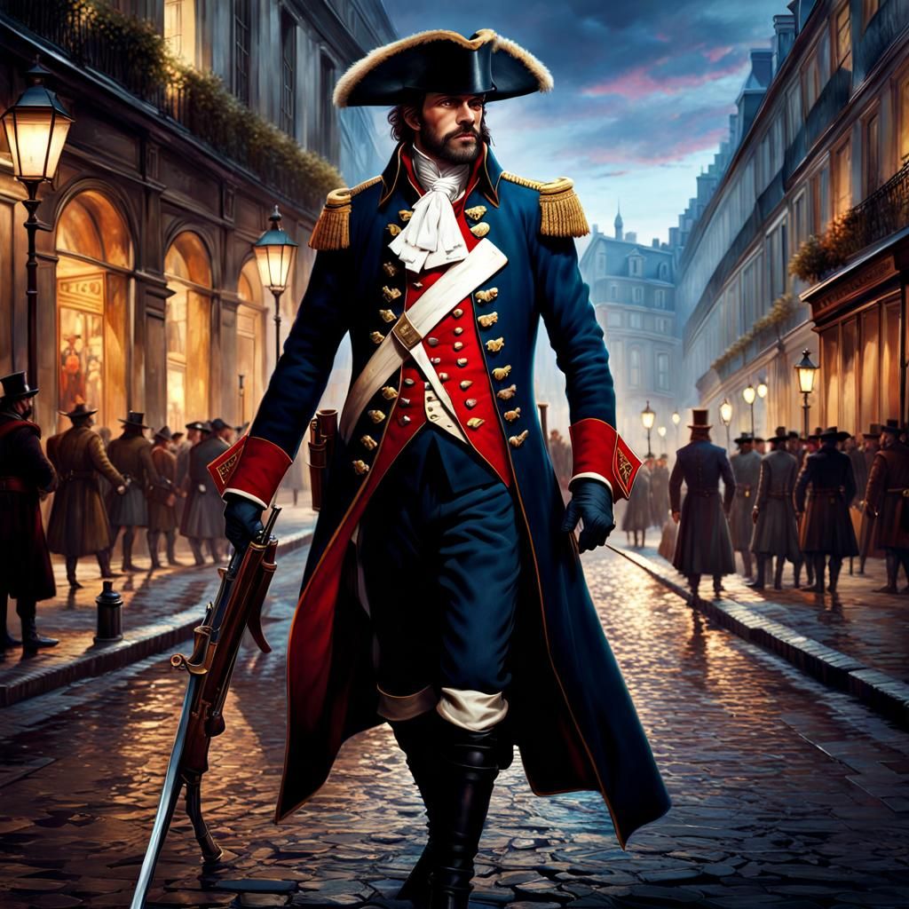 French Revolution Assassin Portrait in Detailed Matte Painti...