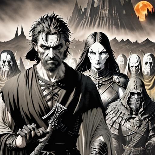 Berserk: A dark fantasy series known for its graphic violenc...