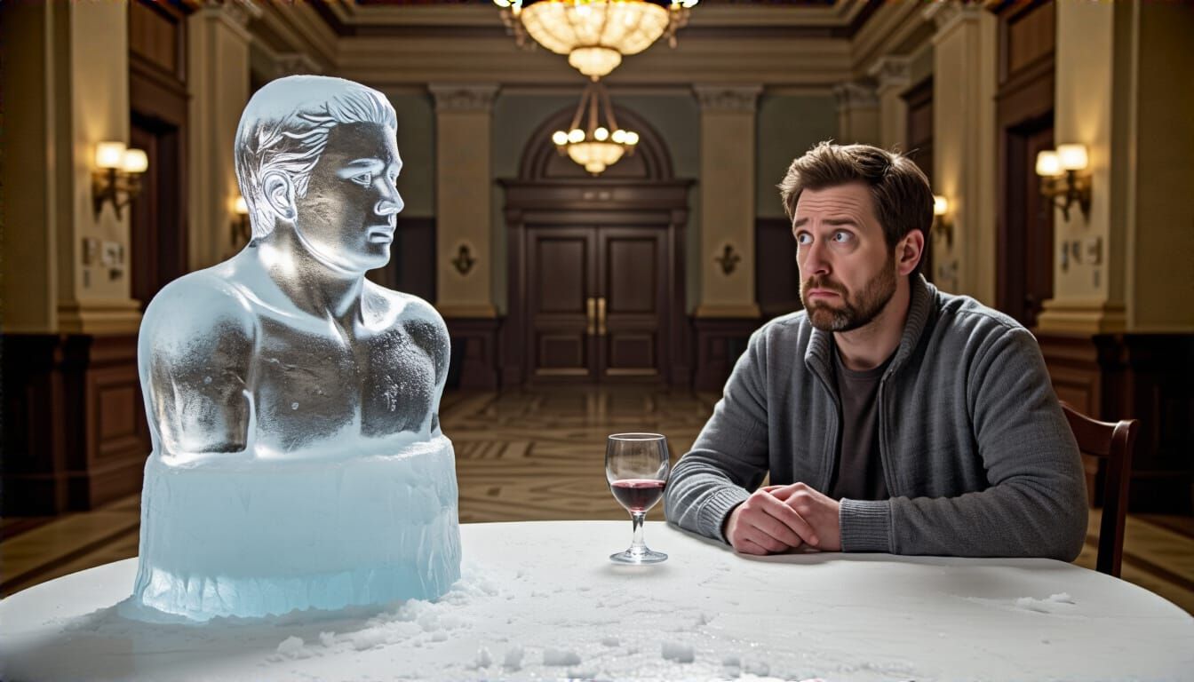 The Cold Shoulder: A Dad Joke Illustration