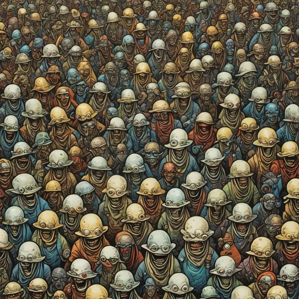 Kirbyesque Desperadoes Await Rival in Art Deco Marsport