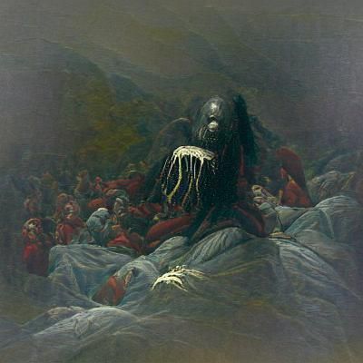 Abaddon, Angel of the Abyss, in Engraving Style