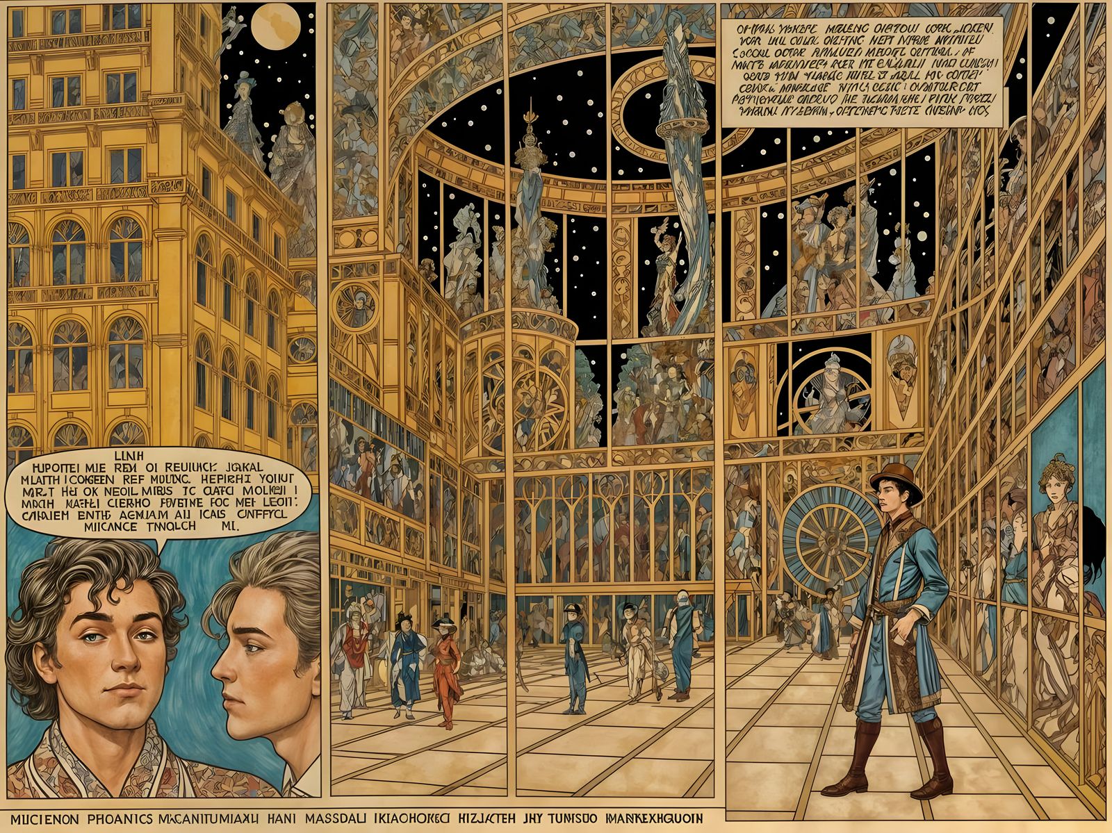 Comic Book Pages: Pierrot and the Mad Chaos Bringer
