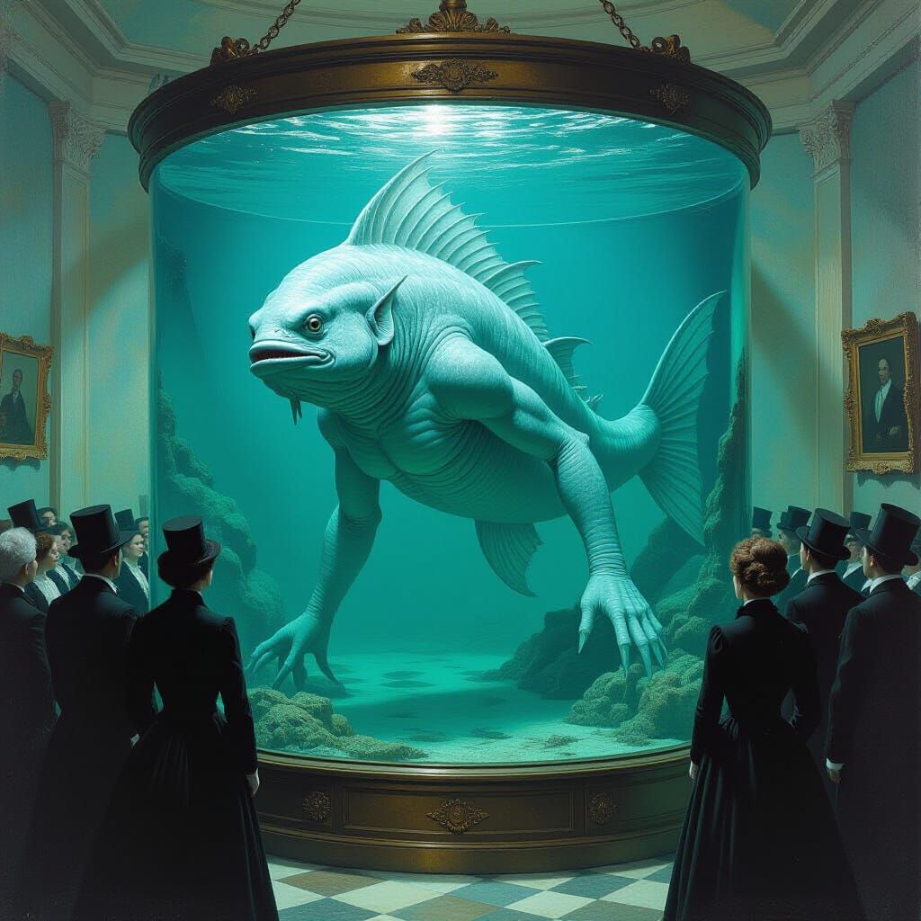 Grotesque Mermaid Terrifies Onlookers: A Biomechanical Visio...