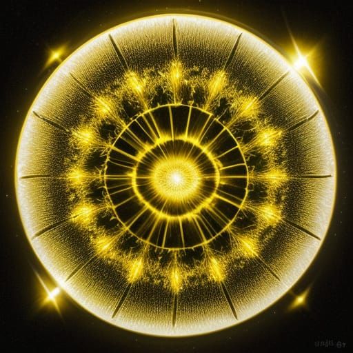 Macro Photography: Golden Oil Droplets in Liquid