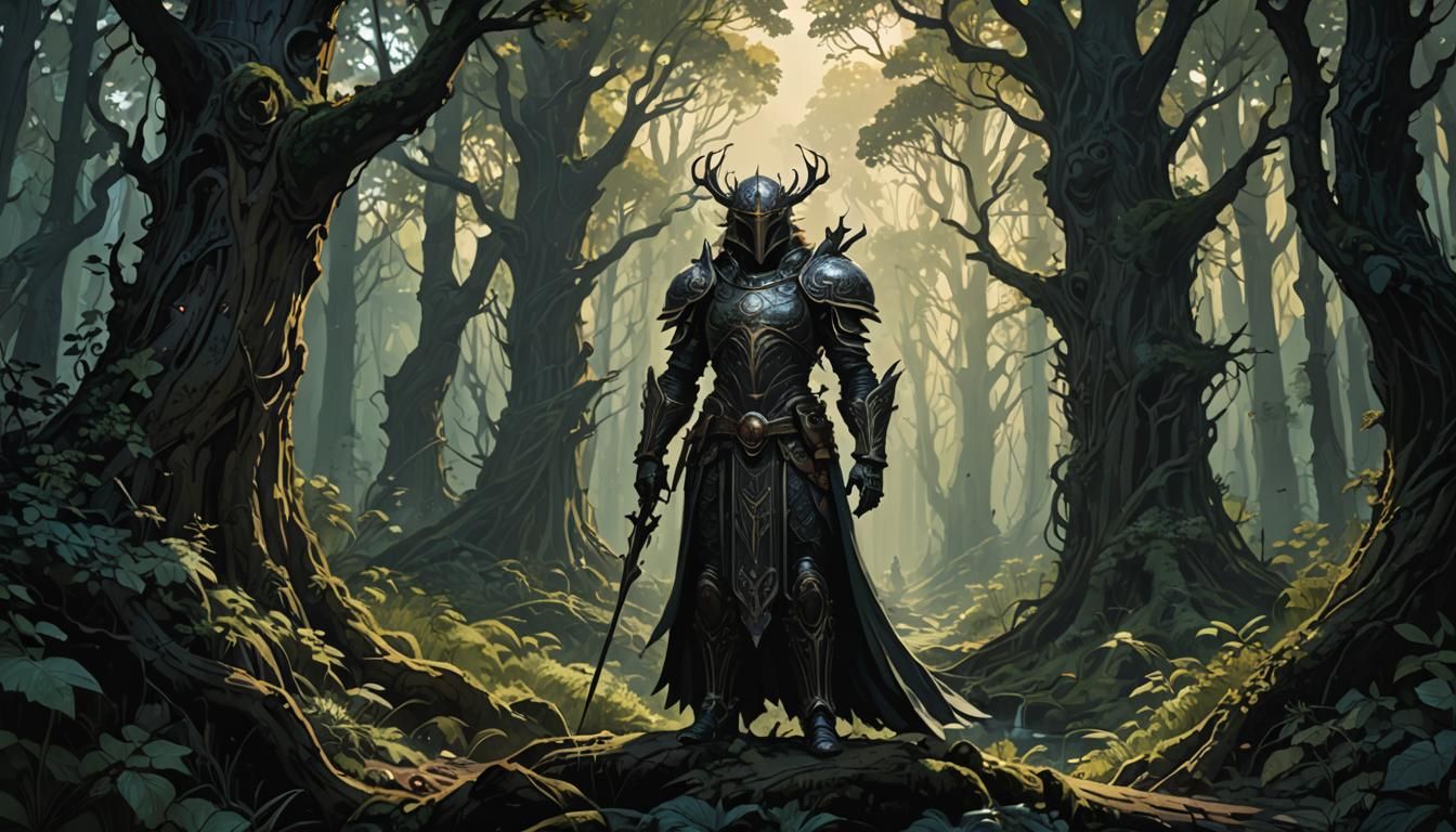 Mystical Forest: Dark Fantasy Concept Art