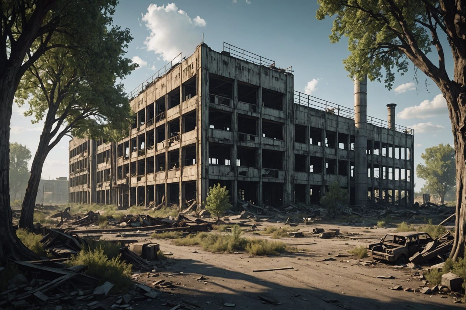 Post-Apocalyptic Industrial Wasteland