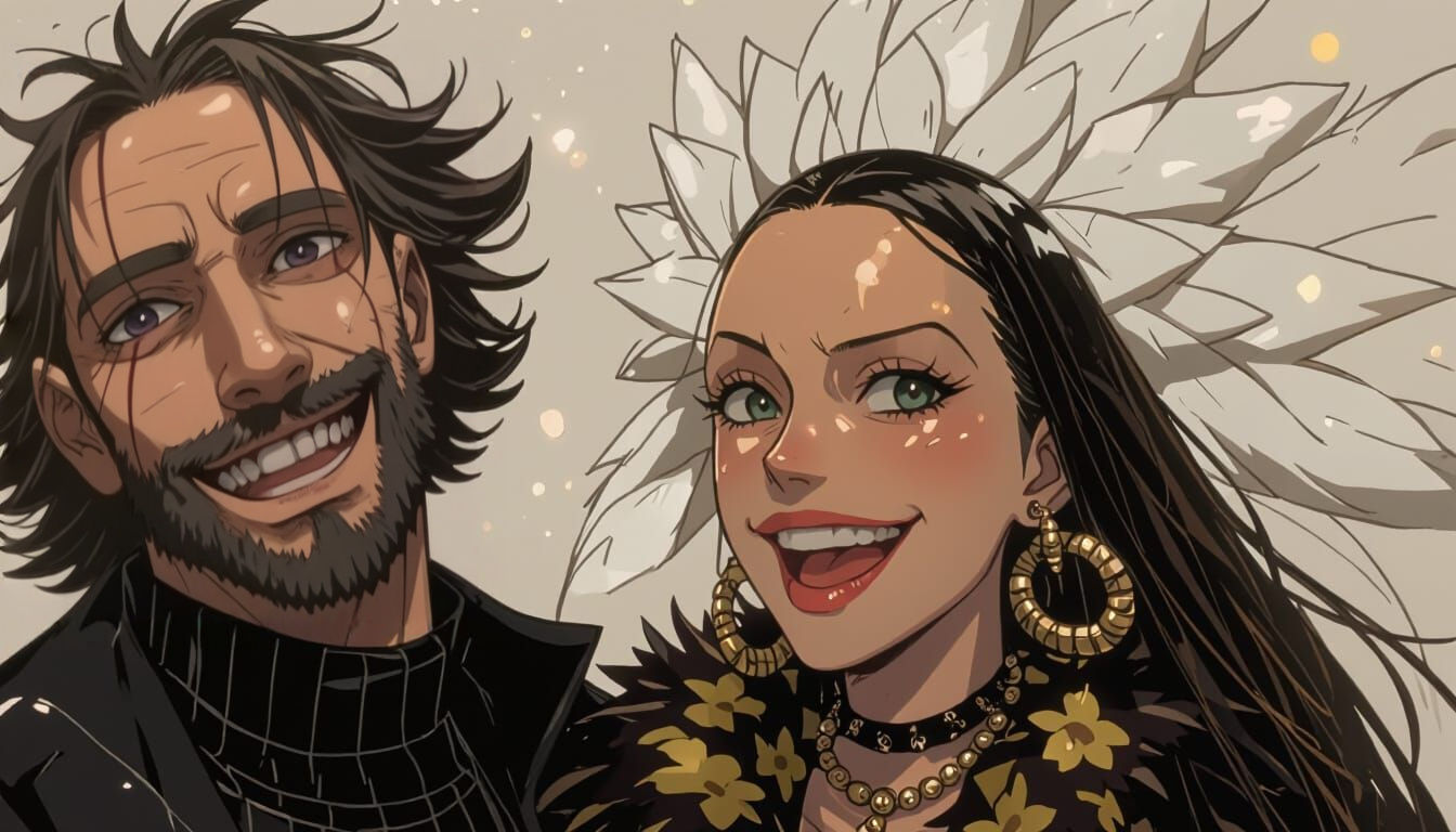 One Piece Inspired Anime Characters in Oda's Style