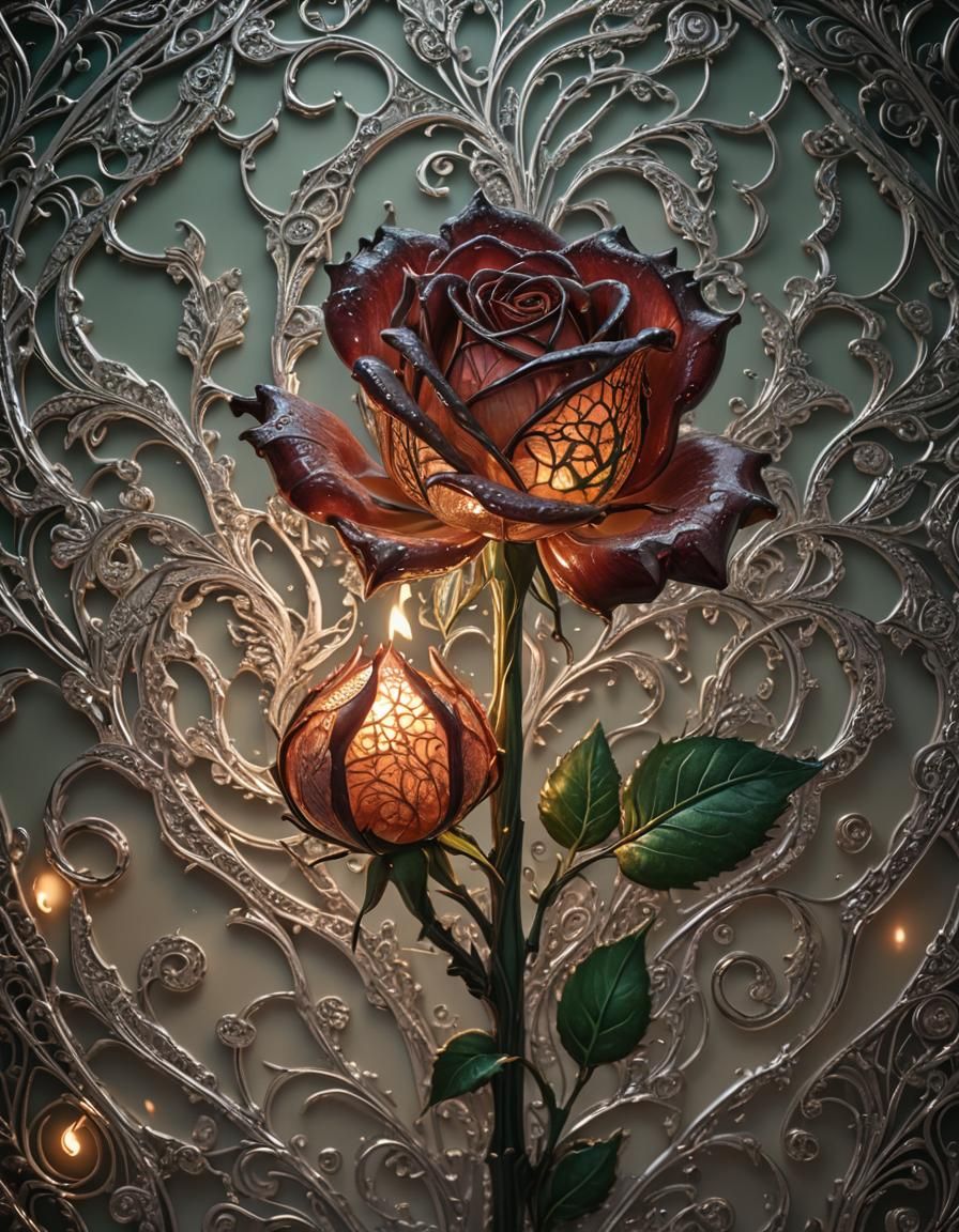 Intricate Unconventional Lamp in Hyperrealistic Style