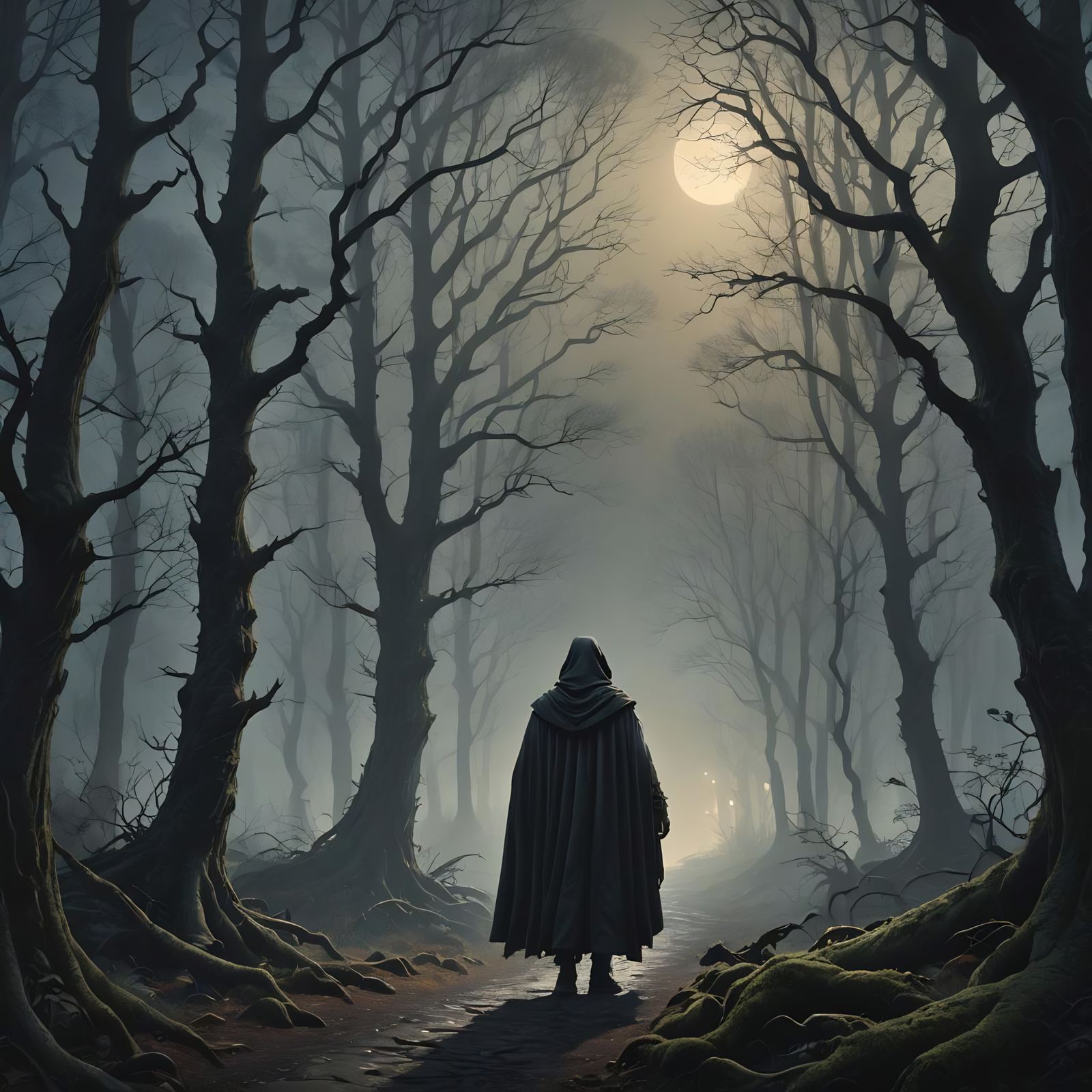 Dark Forest Journey: A Dark Fantasy Concept