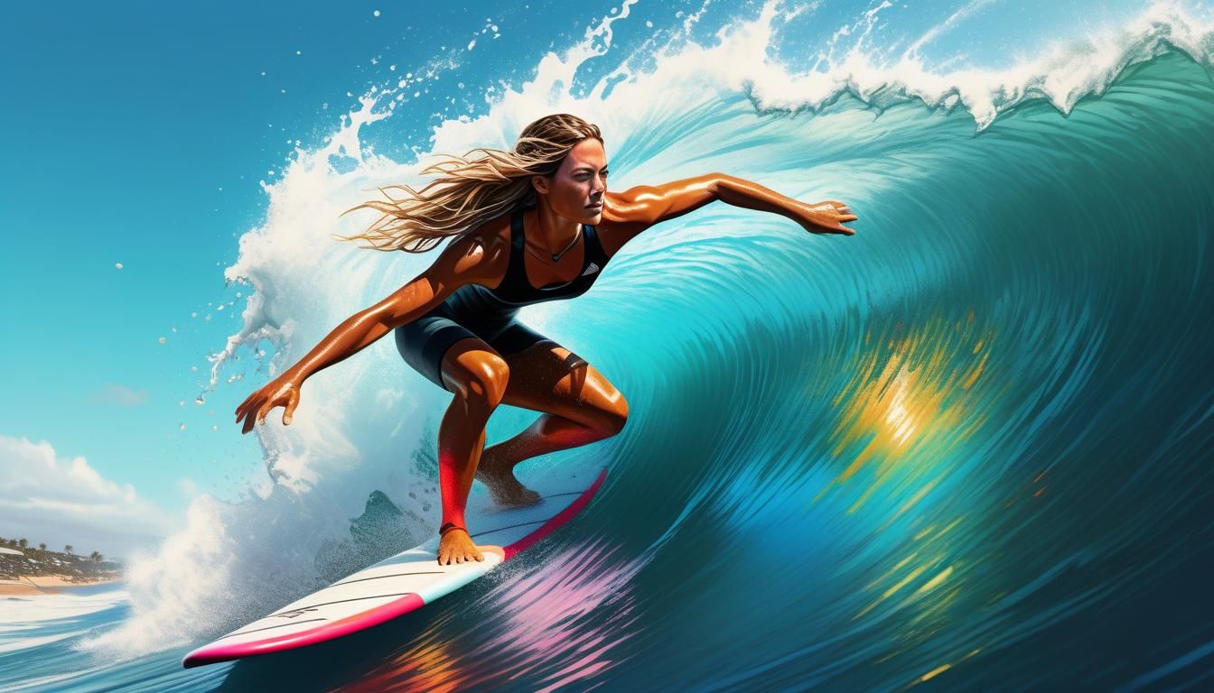 Female surfer