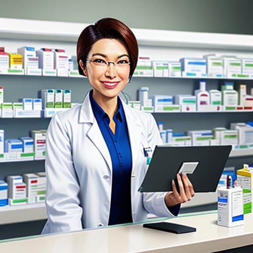 Friendly Neighborhood Pharmacist in Warm Smile