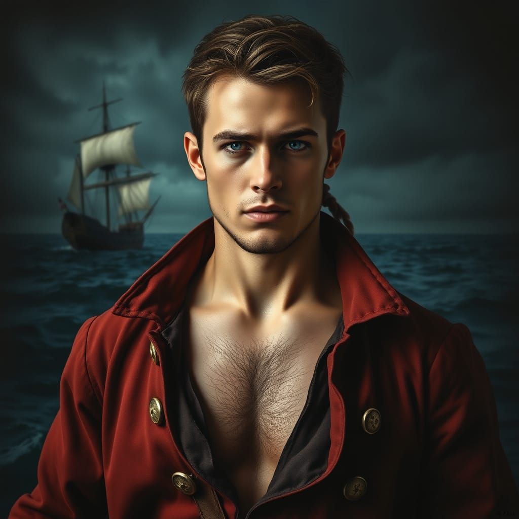 Renaissance Pirate Captain with a Rogue's Charm