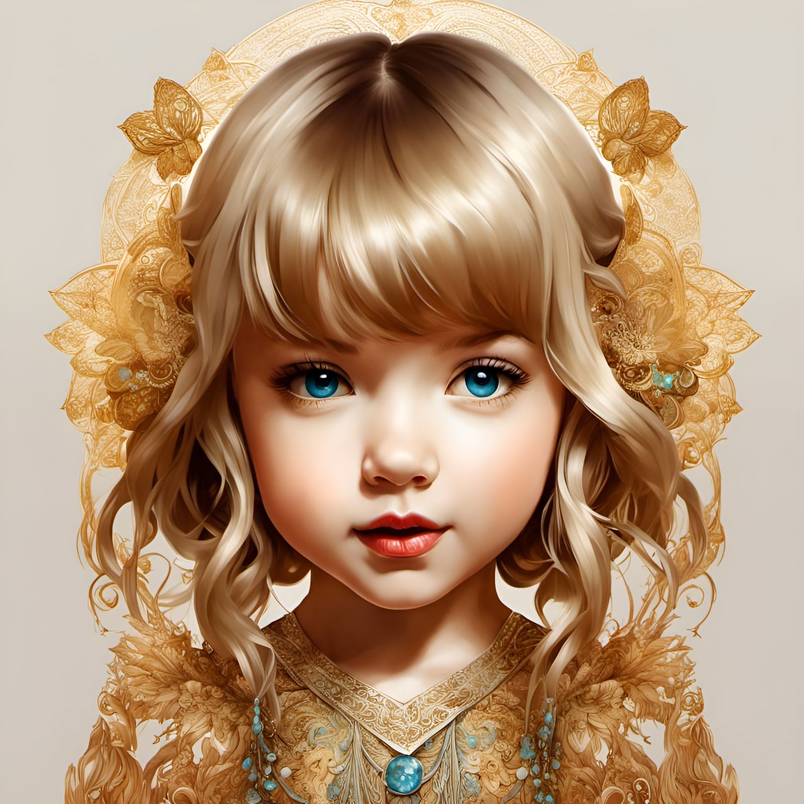Chibi Baby Taylor Swift Portrait