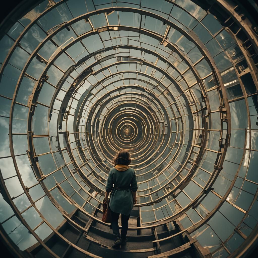 Beautiful Spiral in Cinematic Style