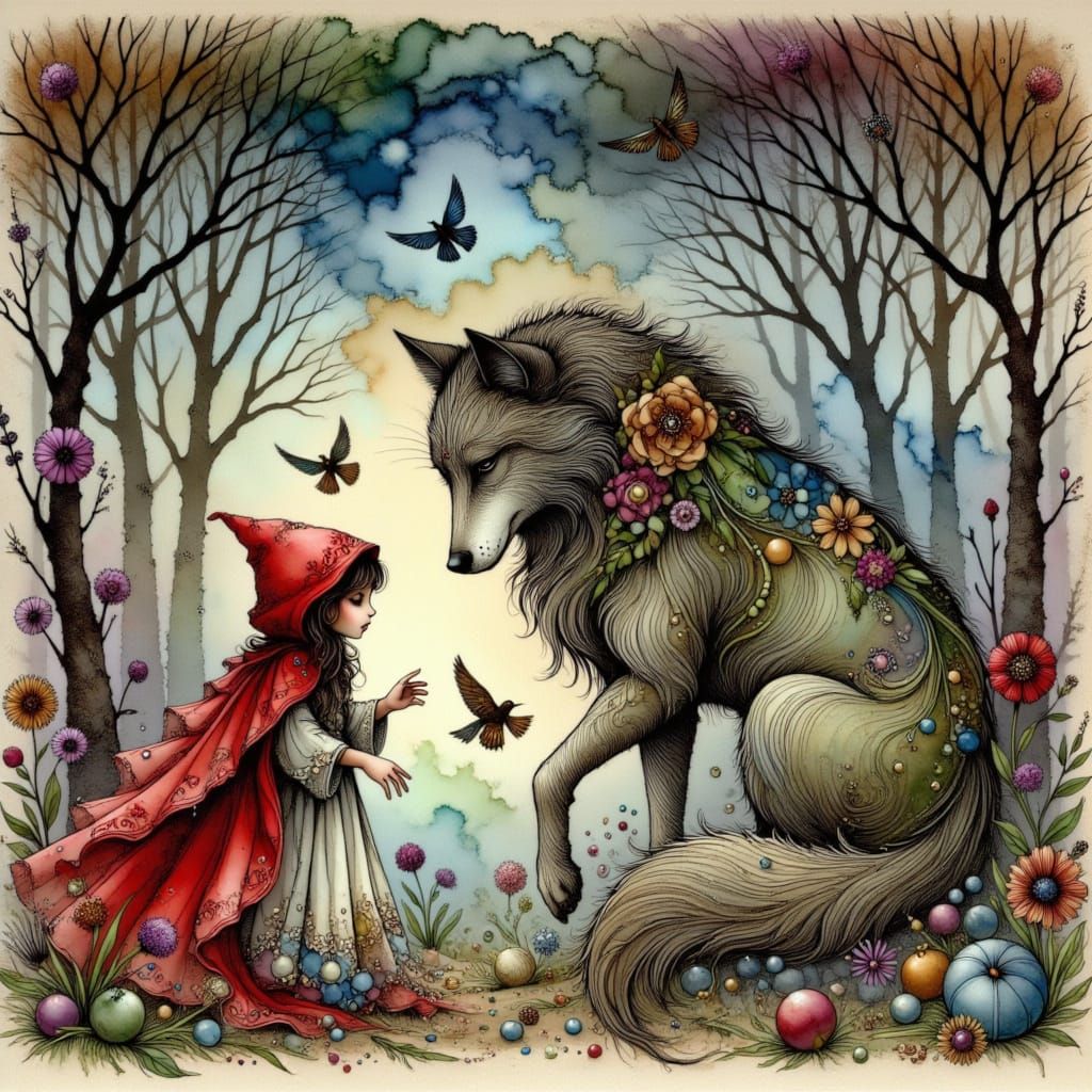 Folklore Encounter in Earthy Tones