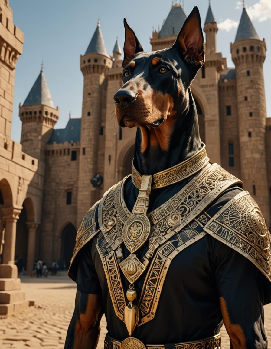 Doberman Egyptian God