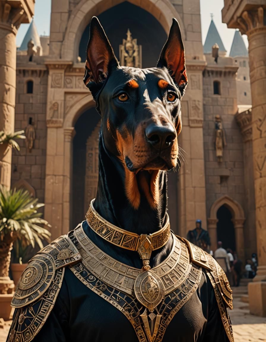 Doberman Egyptian God