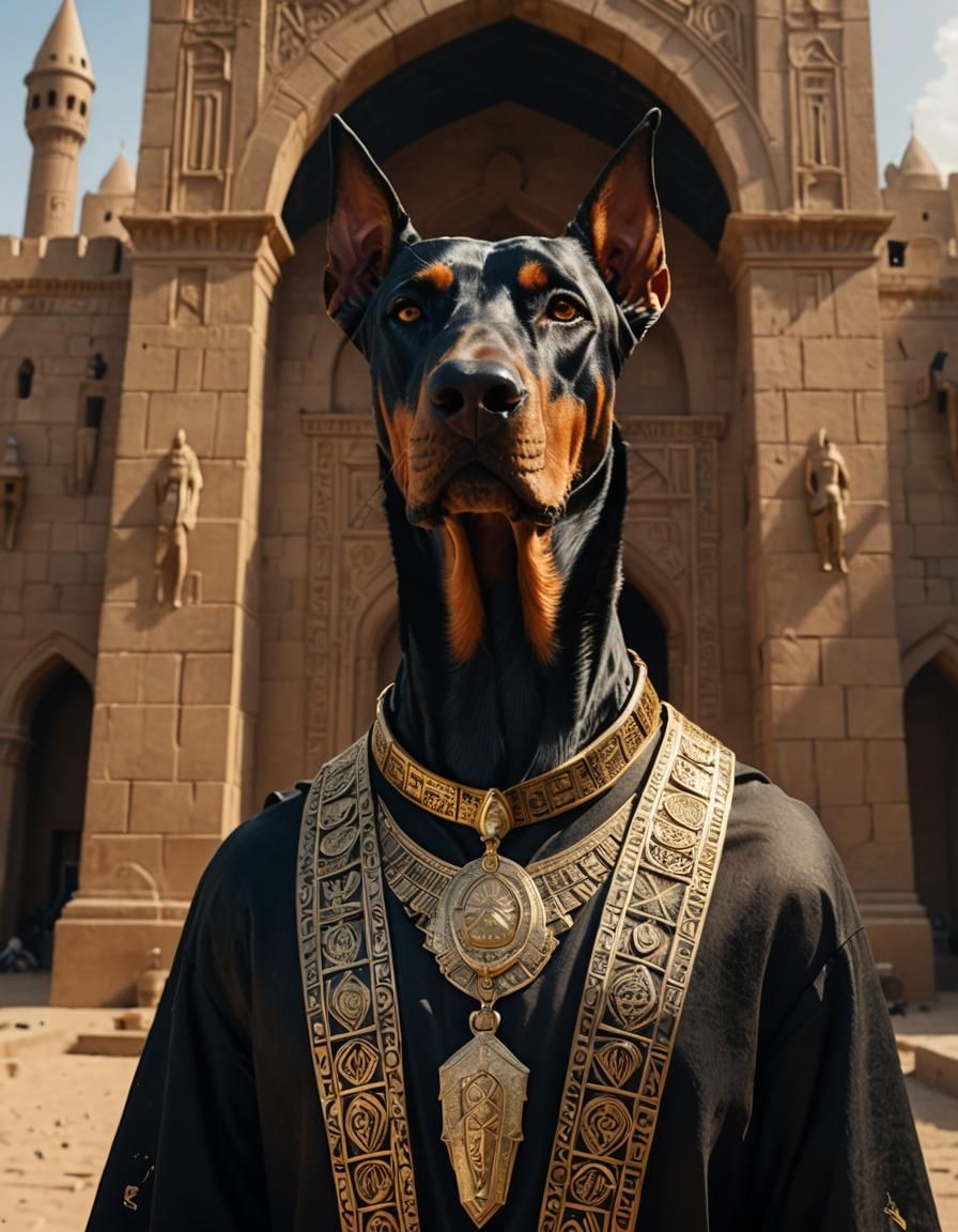 Doberman Egyptian God