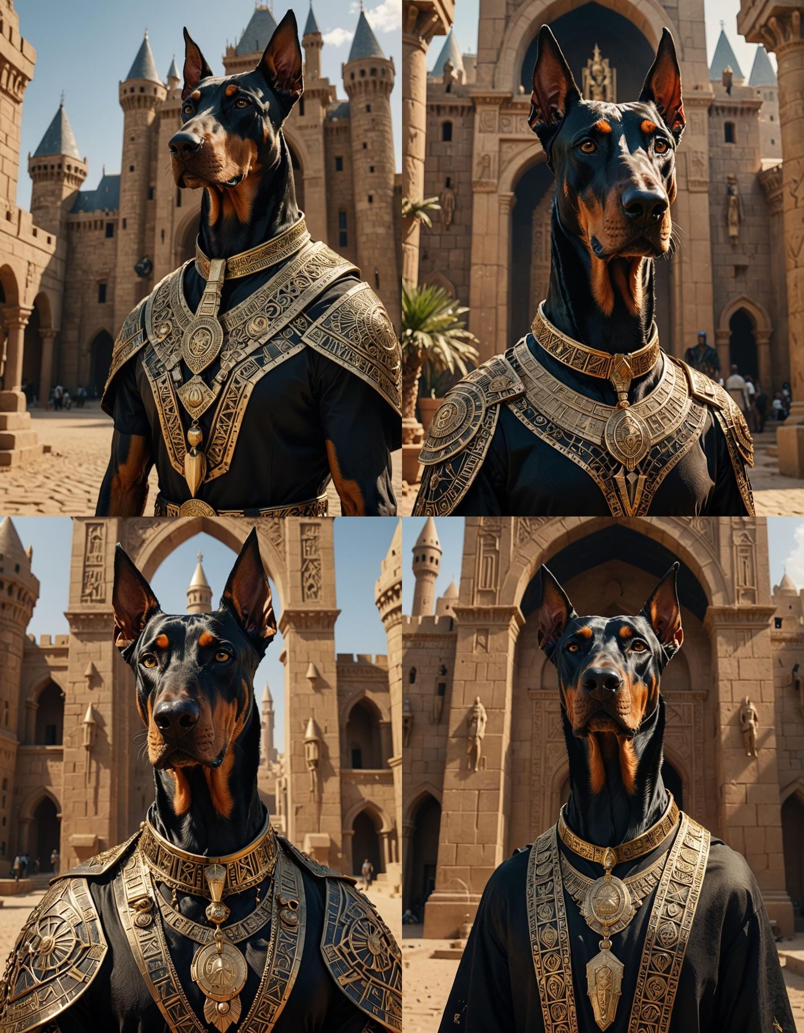 Doberman Egyptian God