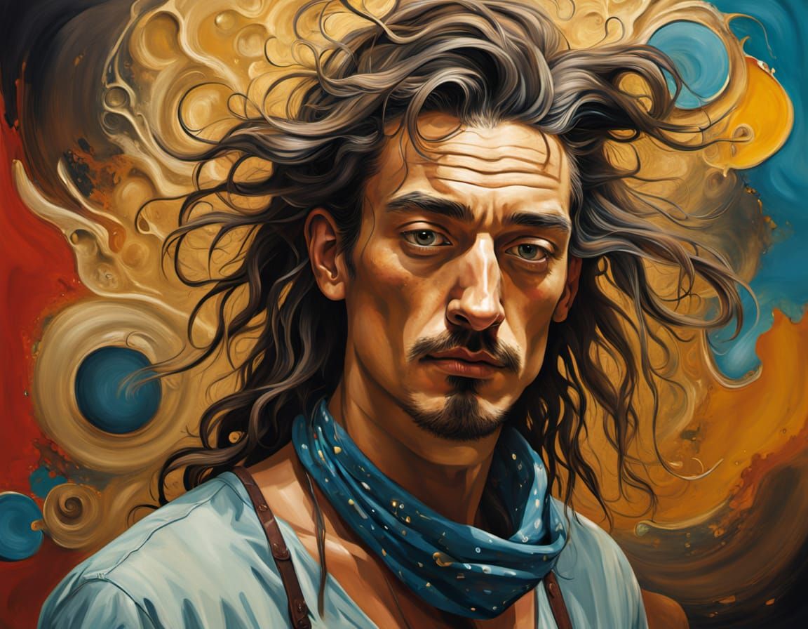 Surreal Portrait in Salvador Dali Style