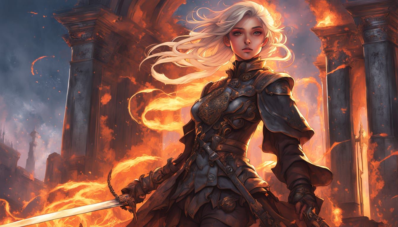 Threshold Guardian with Sword of Fire