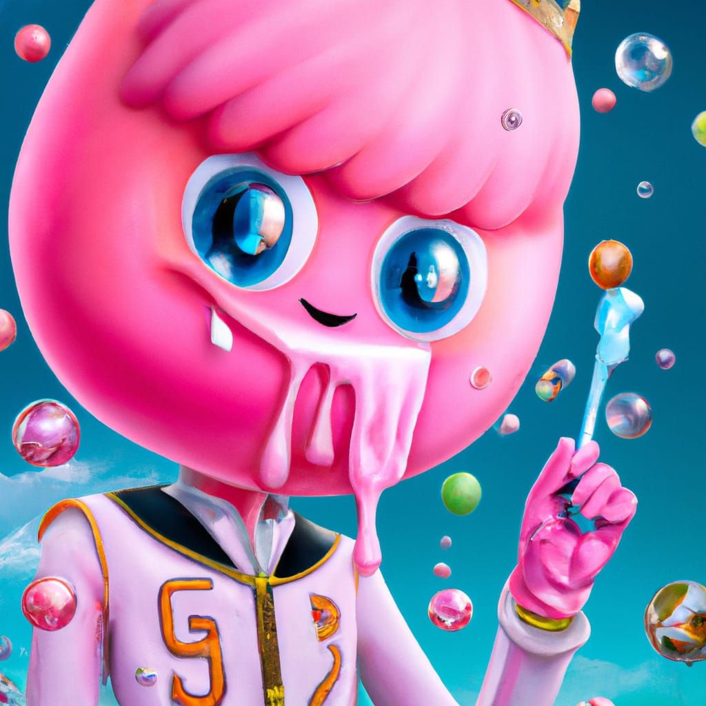 Prince Gumball: Ultra-Realistic Detailed Portrait