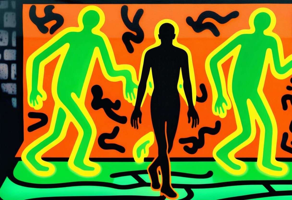 Mysterious Figure in Dark Alley: Cinematic Film Still