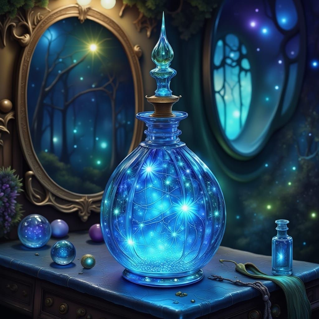 Enchanted Potion: Moonlight in a Bottle