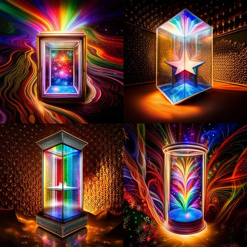 Magical Wonderland Inside a Glass Box
