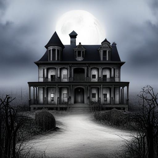 Eerie Ghostly Apparition in Haunted Graveyard Scene
