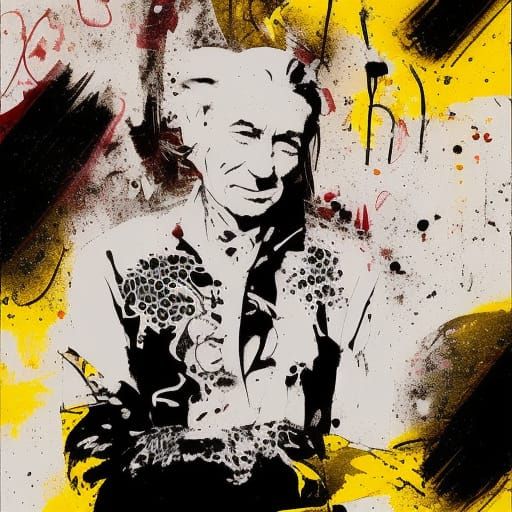 Charlie Watts Graffiti Art in Vibrant Colors