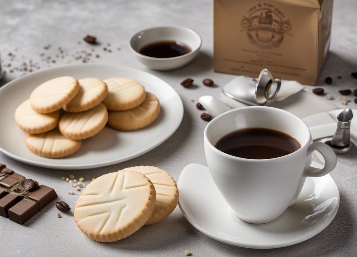 Shortbread Biscuits and Coffee Still Life