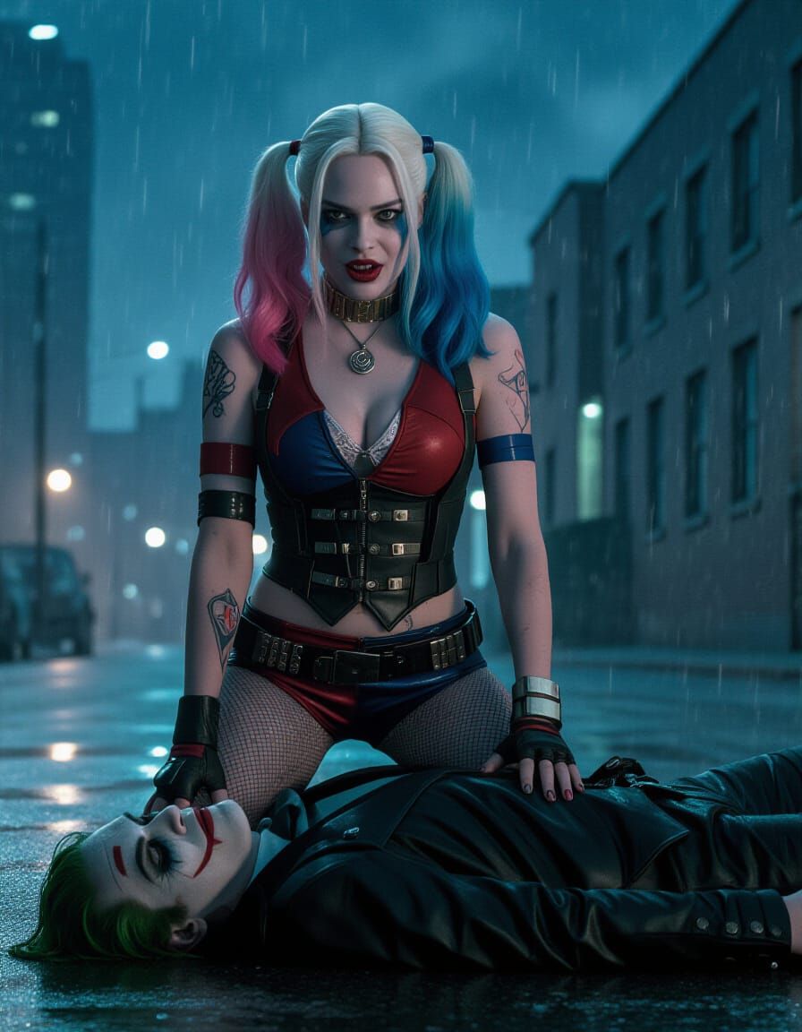 Harley Quinn Triumphant Over Joker