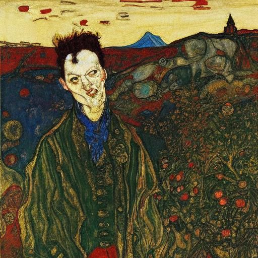 Farewell Vampire Lord in Expressionist Style