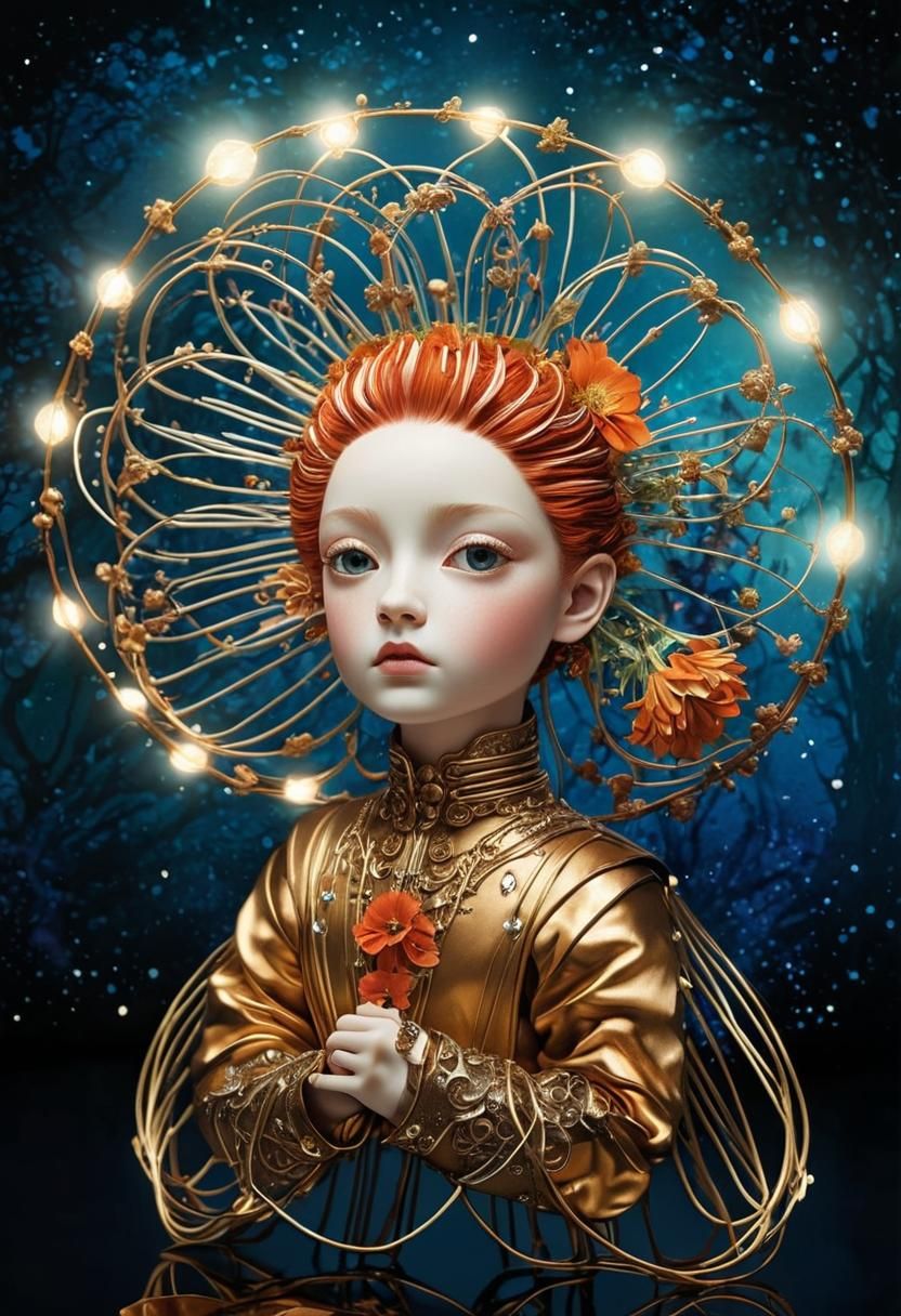 Explosive Floral Dreamscape in Hyperdetailed Style