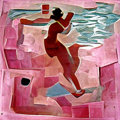 Empty Swimming Pool Under Alien Sky