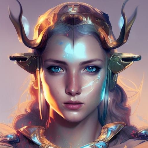 Detailed Portrait of Artemis in Artgerm Style