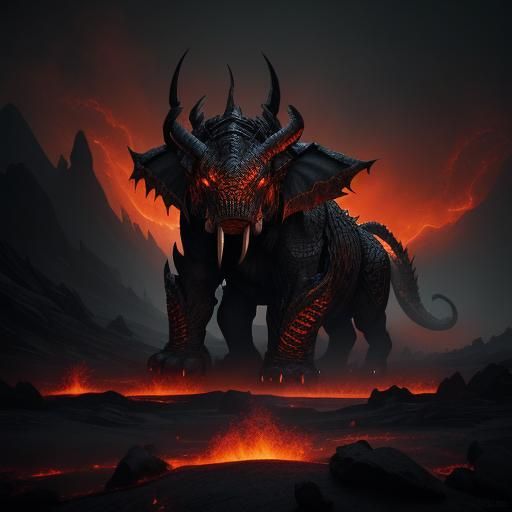 Hybrid Dragon Descends into Hellish Abyss