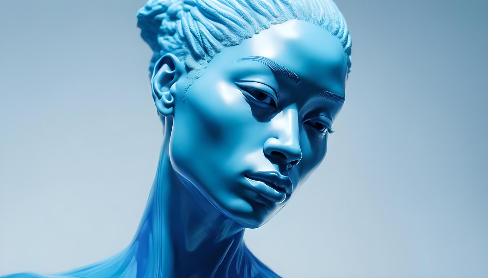 Hyperreal Kickboxer: A Vibrant, Translucent Portrait