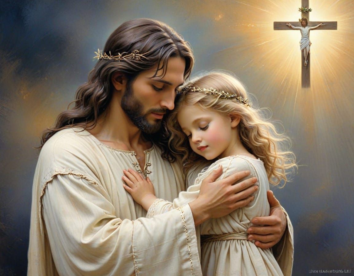 Jesus Blesses Children: A Visionary Scene