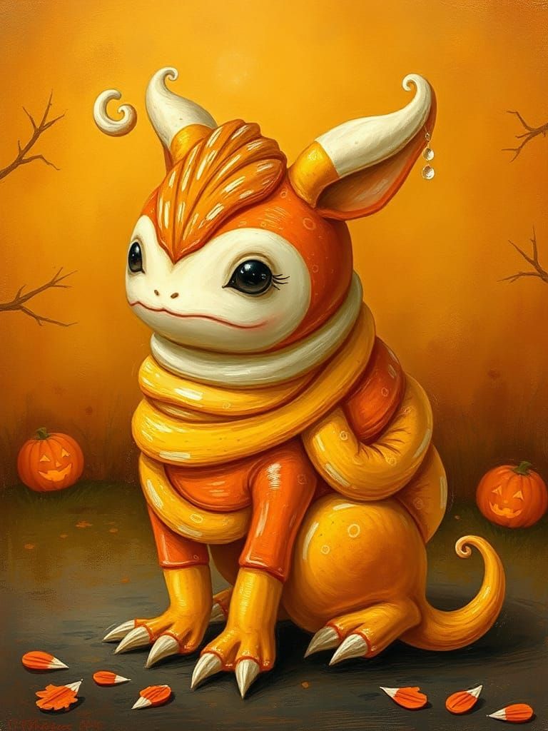 Candy corn monster