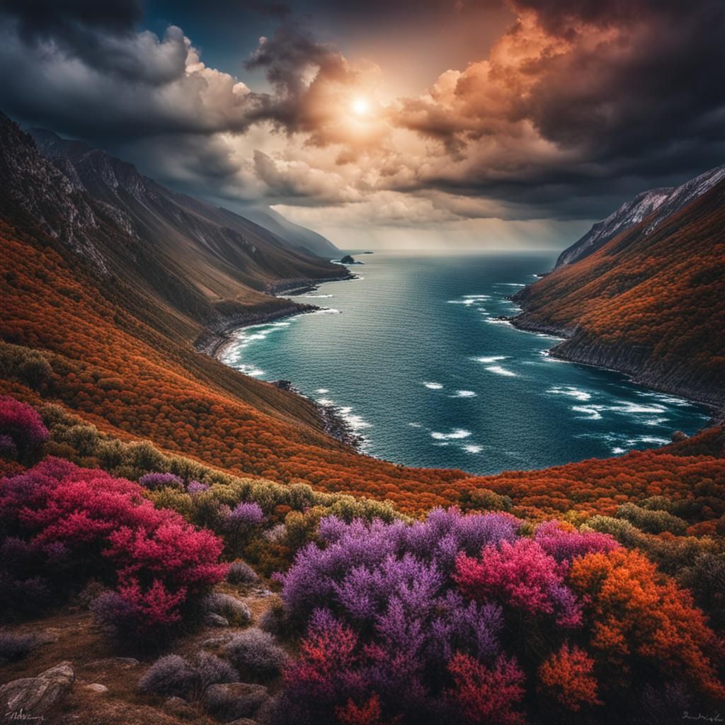 Mountains to Sea: Hyperrealistic Landscape in HDR