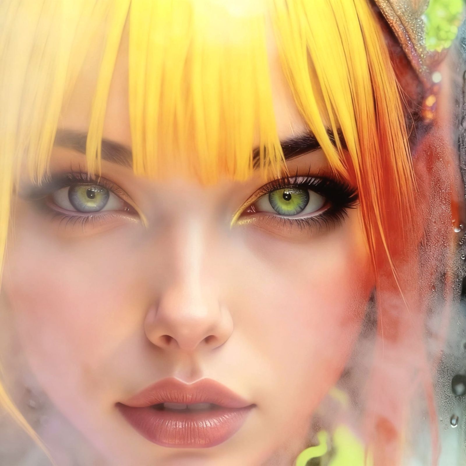 Concentrating Girl in Silver Catsuit, 3D Anime Art