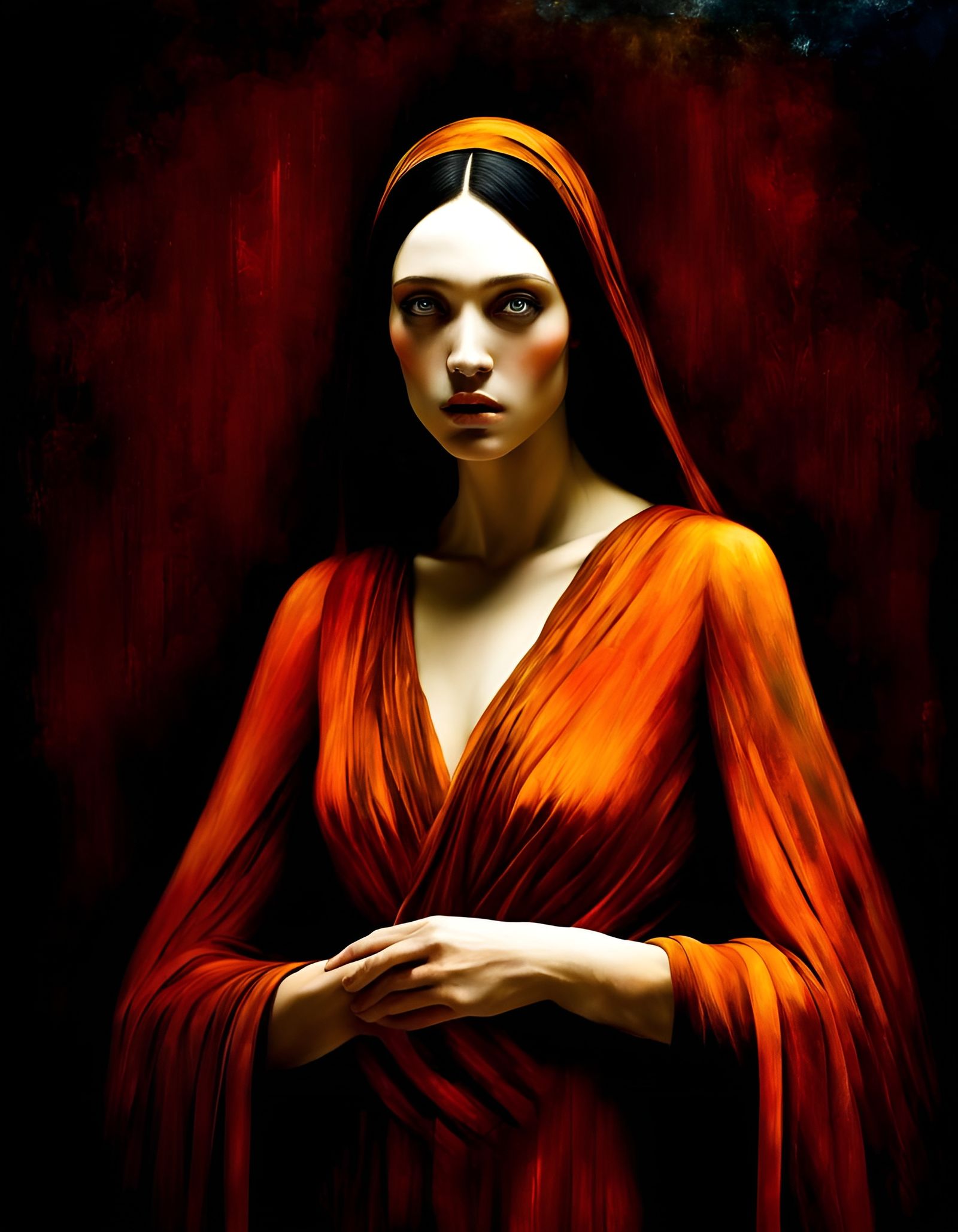 Vast Scene: Small Figures in Byzantian Style