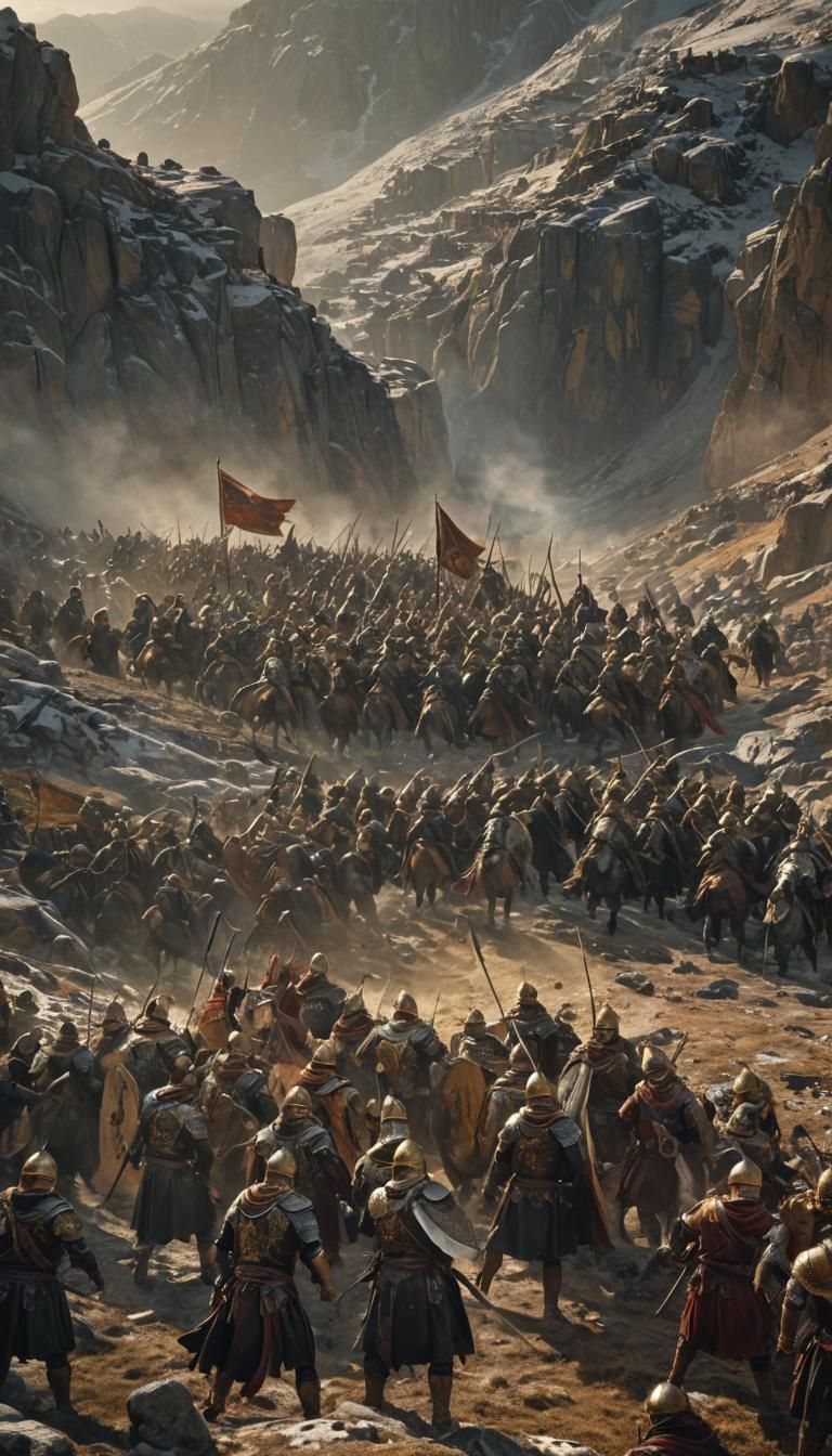 Byzantine and Persian Forces Clash in Epic Battle