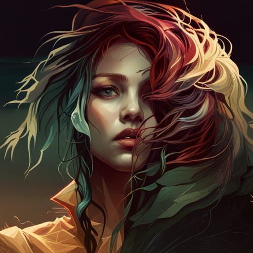 Dark Fantasy Landscape in Gothic Art Style