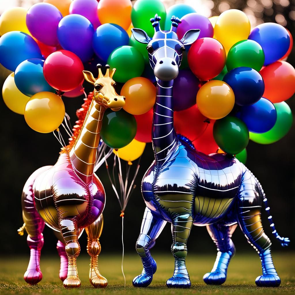 Balloon Animals: African Wildlife in Hyperrealism